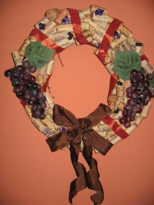 My Wine Cork Wreath